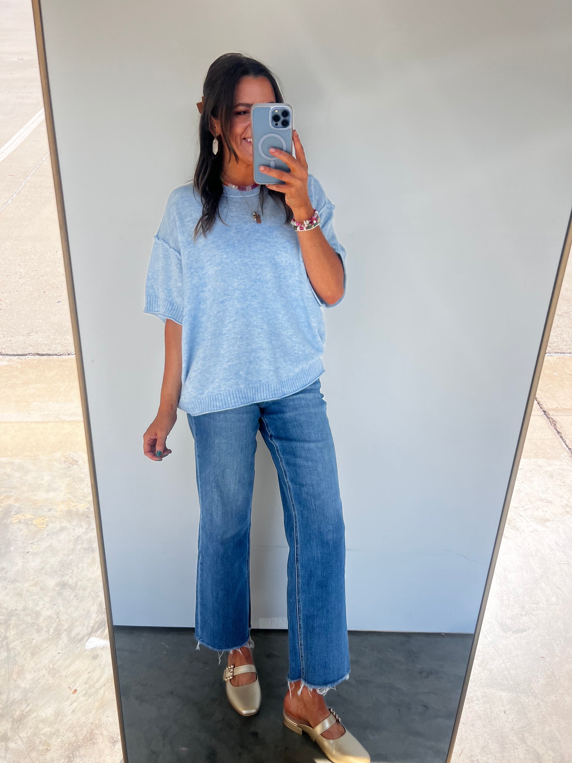 Tay Tay Sweater - Powder Blue