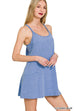 Join Me Dress Romper - Heather Classic Blue