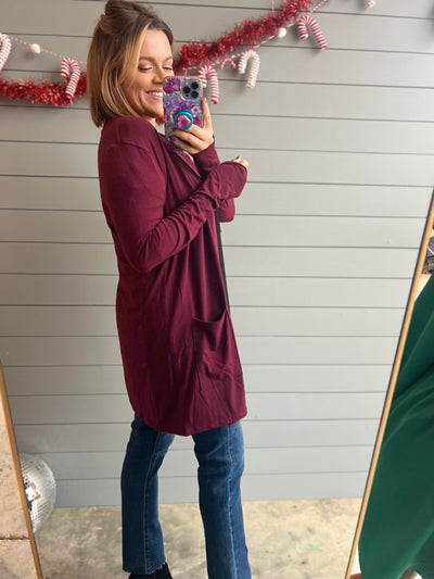 Everyday Magic Cardigan - Dark Burgundy