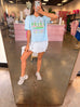 Lator Gator Rainbow Plaid Tshirt - Chambray