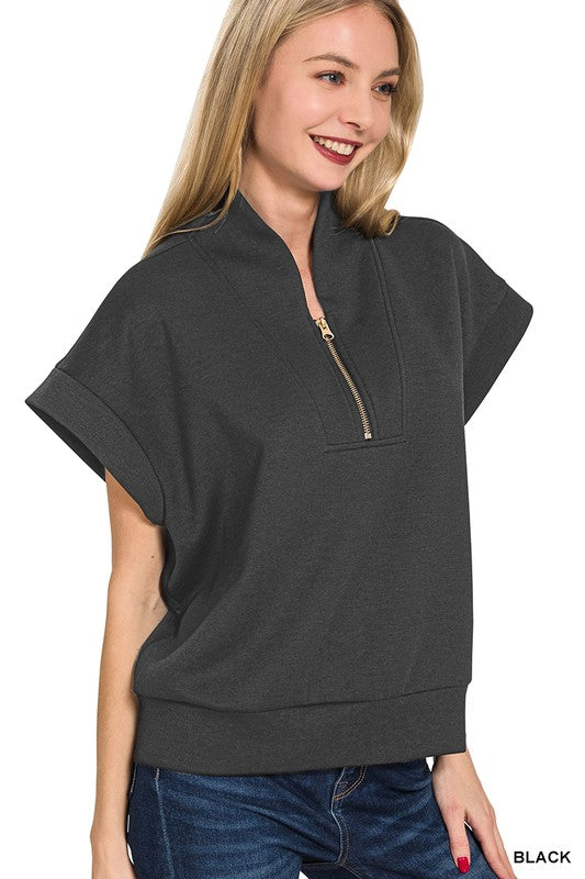Spring Scuba Zip UP - Black