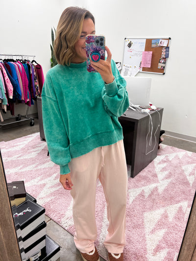 Fireside Pullover - Kelly Green