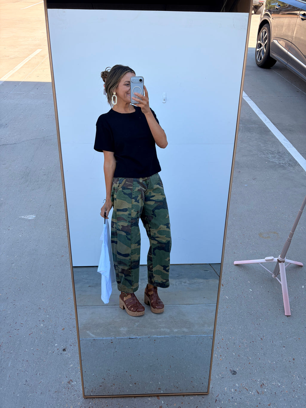 Just In Case Top -  Black