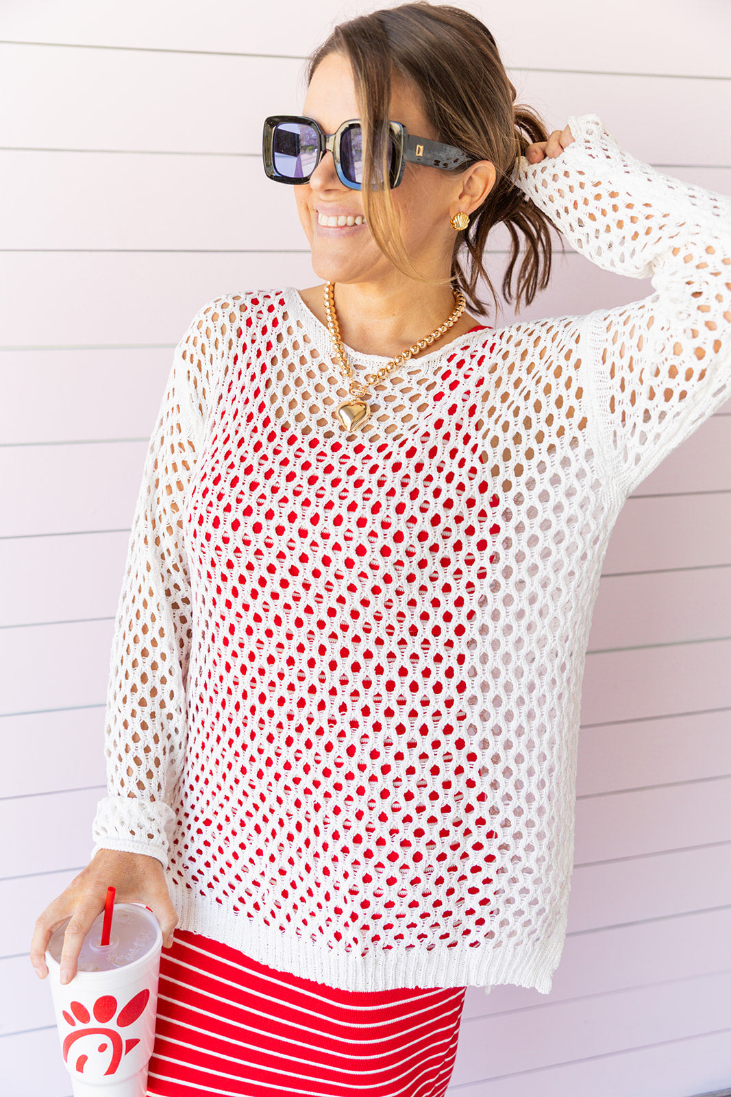 Amalfi Coast Cover Up- White