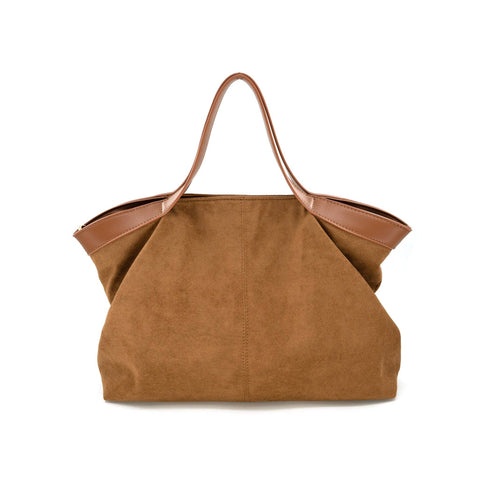 Alessia Suede purse - Camel