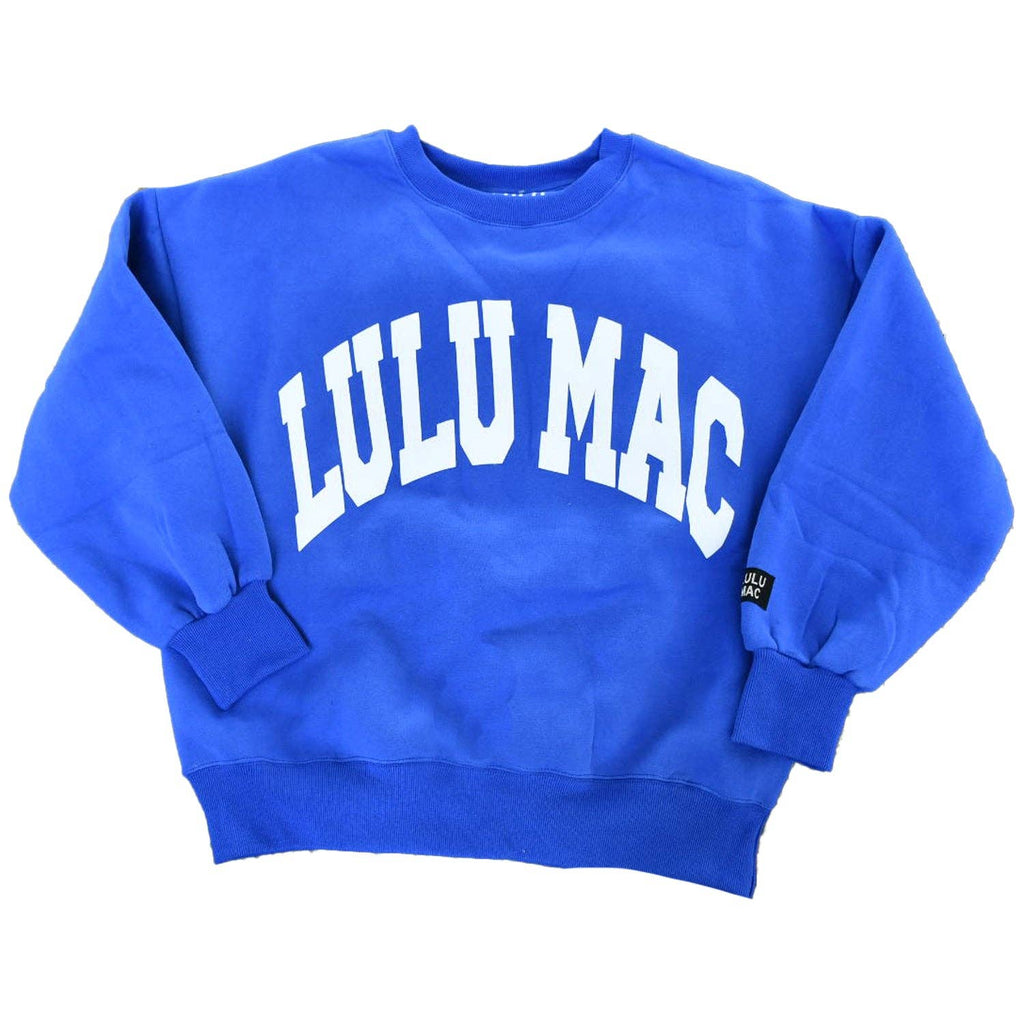 Lulu Mac Sweatshirt Royal/white