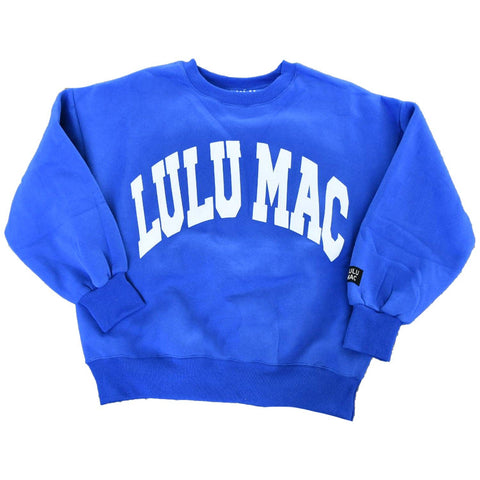 Lulu Mac Sweatshirt Royal/white