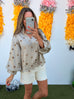 Leave The Polka Dots - Smoky Taupe