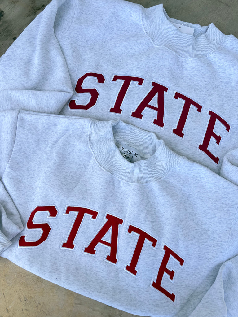 STATE Mock Neck Burgundy