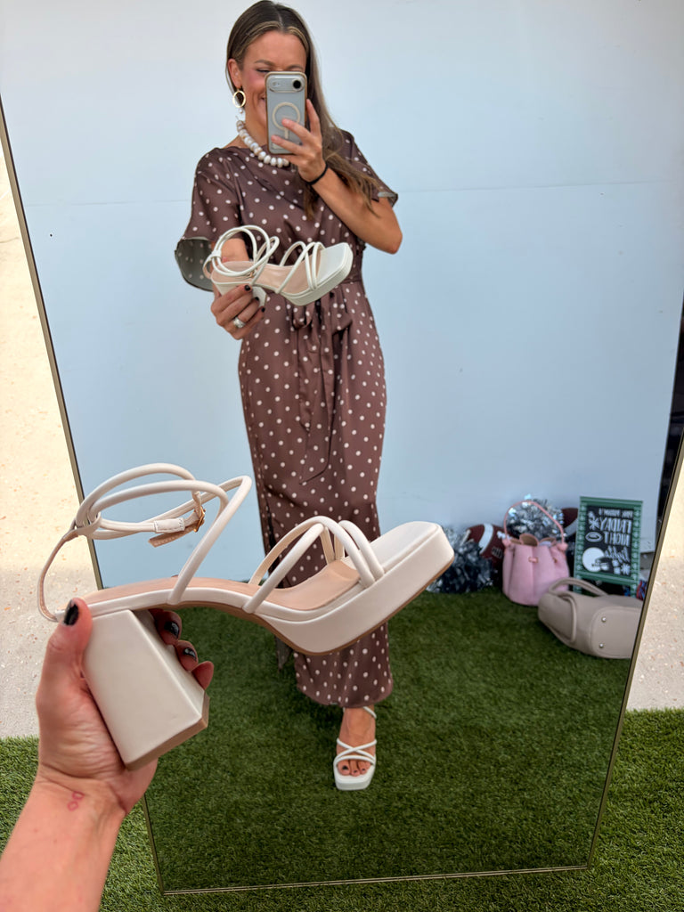 Barely Blushing Platform heel - Nude