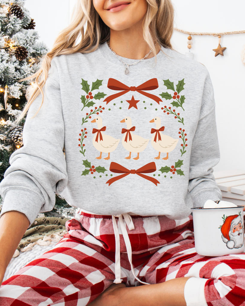 Vintage Ducks Christmas Sweatshirt