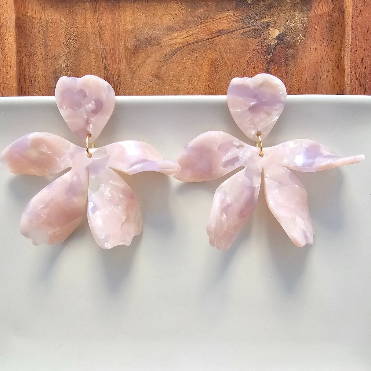 Jasmine Earrings -Ballet Pink