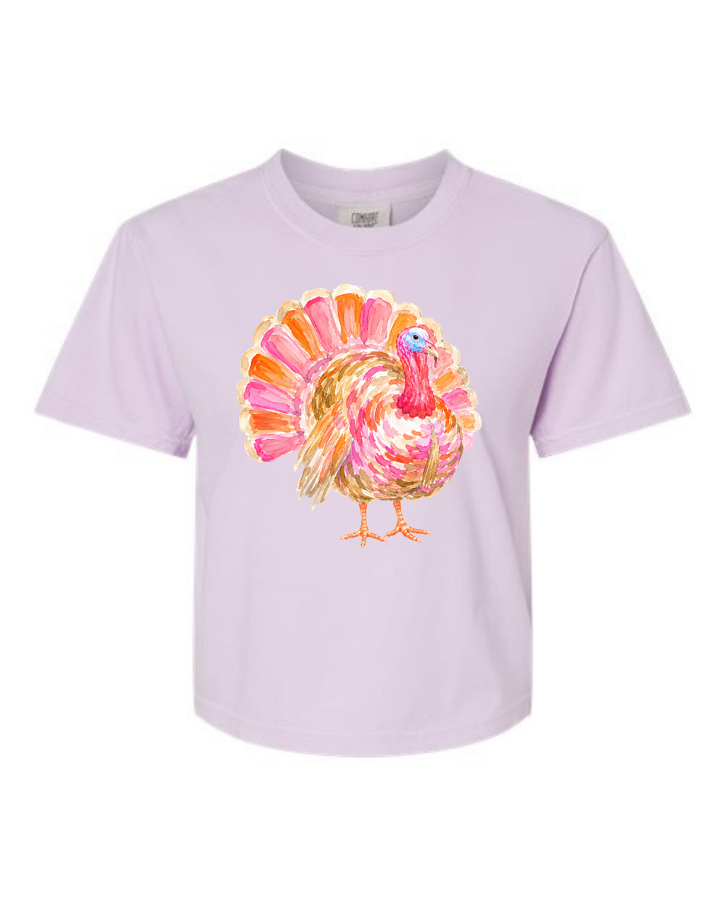 Cutie Turkey  Boxy Crop Tee