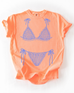 Neon Cantaloupe Comfort Colors Tshirt
