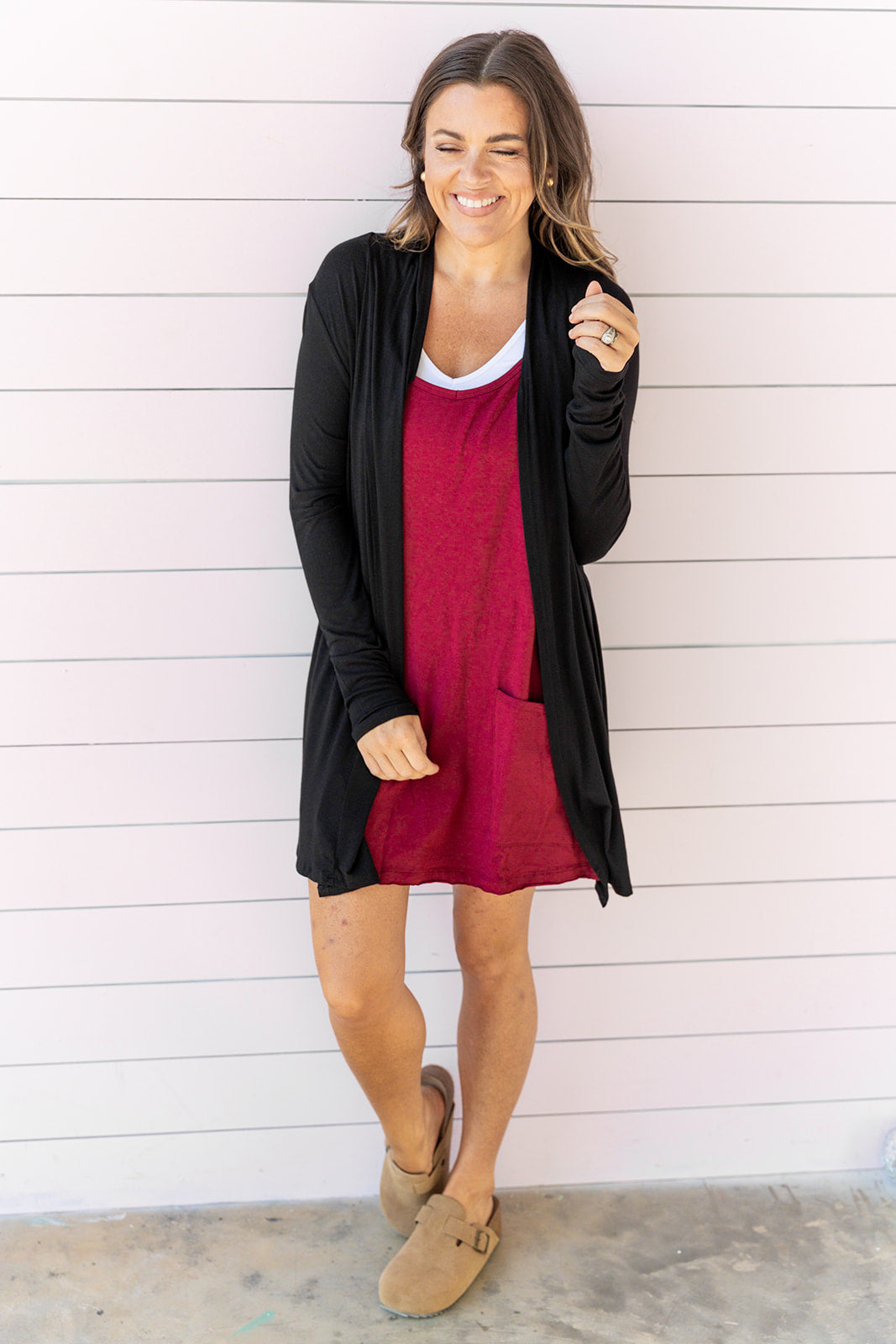 Join Me Dress Romper - Maroon