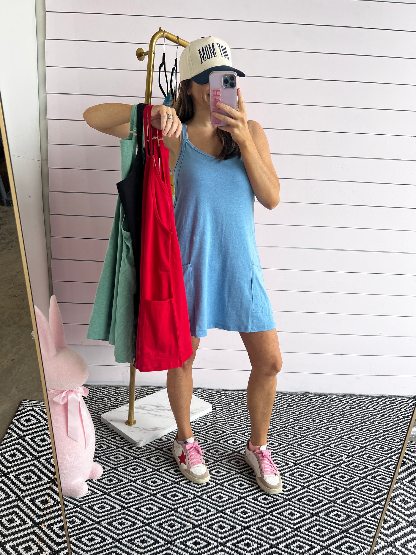Join Me Dress Romper - Heather Ocean Blue
