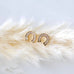 CZ Horseshoe Stud Earrings