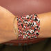 Stretch Seed Bead GAME DAY Bracelets: Blue/White