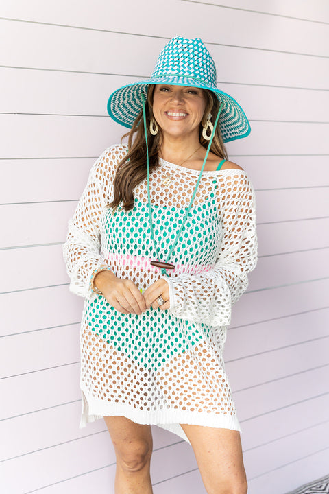 Lifeguard Hat- Turquoise