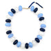 Chunky Boho Necklace- Blue Blend