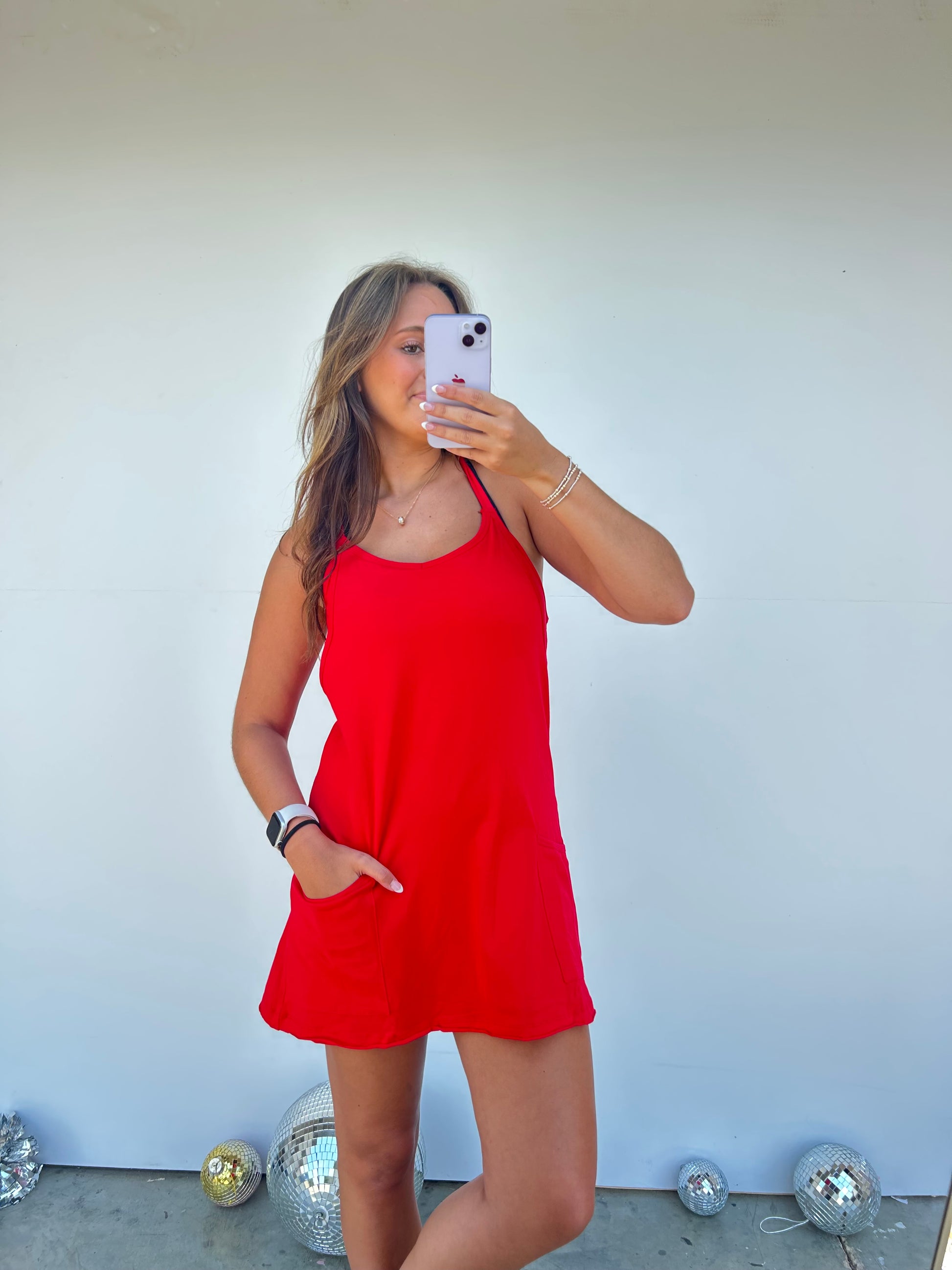 Join Me Dress Romper - Ruby