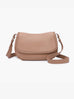 Daia Whipstitch Flapover Crossbody w/ Whipstitch Strap: Off White