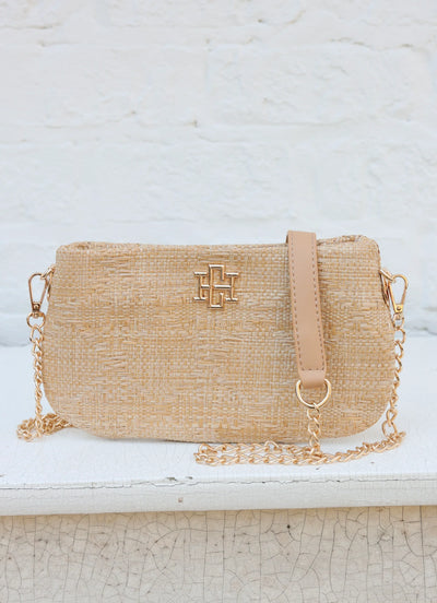 Livi Crossbody - Natural Lattice Tan