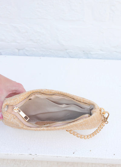 Livi Crossbody - Natural Lattice Tan