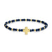 Assorted Crystal Stretch Bracelets w/ Single Balanced Cross: Soft