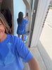 Bikini Tshirt Comfort Colors Flo Blue