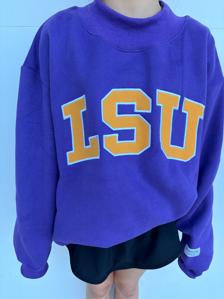 LSU Mock Neck