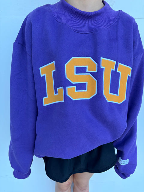LSU Mock Neck