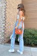Jessica Clear Crossbody w/ Chain: Powder Blue
