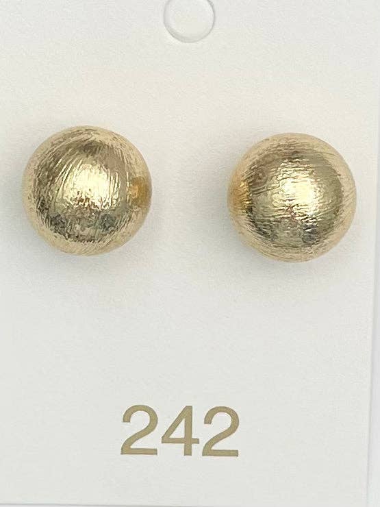 CHIC - BIG Ball Stud (gilded gold) ER716