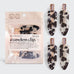 Eco-Friendly Creaseless Clips 4pc Set - Black Terrazzo