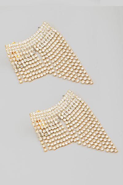 Tassel Rhinestone Earrings