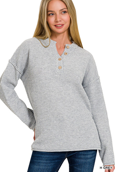 Movement for fall sweater - Heather Grey - PRE ORDER
