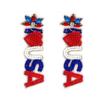 I Heart USA Earrings