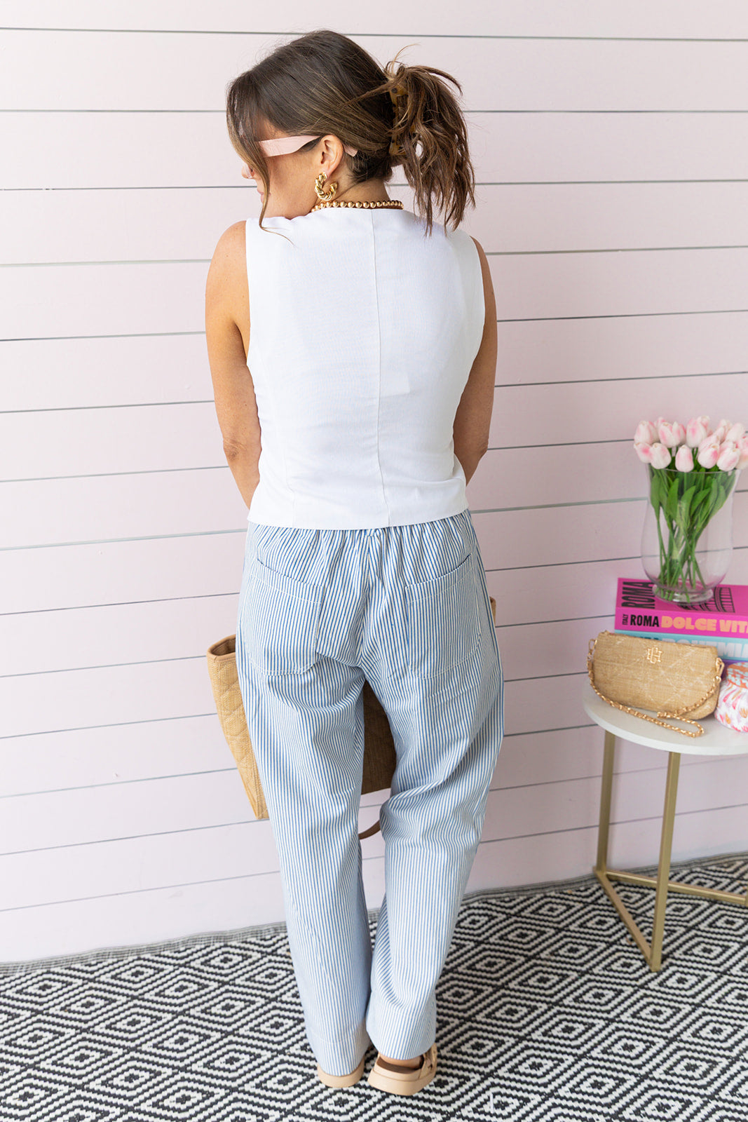 Dinner On the Coast Vest - White