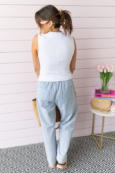 Dinner On the Coast Vest - White