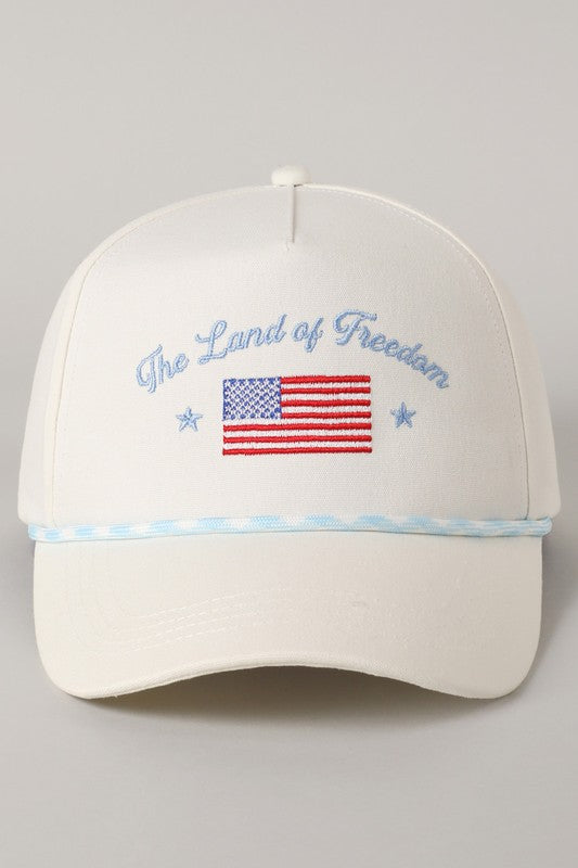 Land of Freedom Hat - Light Blue