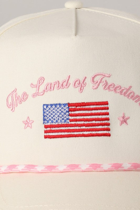 Land of Freedom Hat - Light Pink