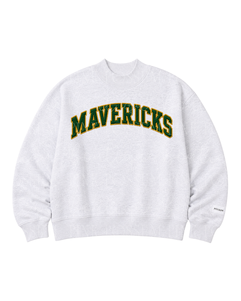 Mavericks Mock Neck - Grey PRE ORDER