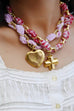 Heart Chain Necklace - Pink *DOORBUSTER*