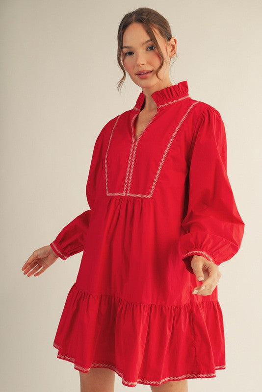 Carmen Dress - Red