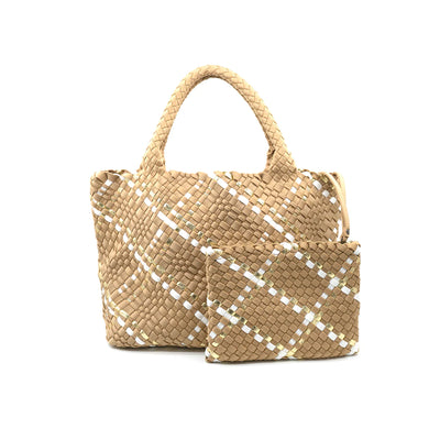 Somewhere Tropical Woven Tote