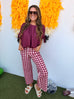 For My Dawgs Blouse - Merlot