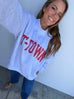 Polka Dot Mockneck sweatshirt - Grey T-Town