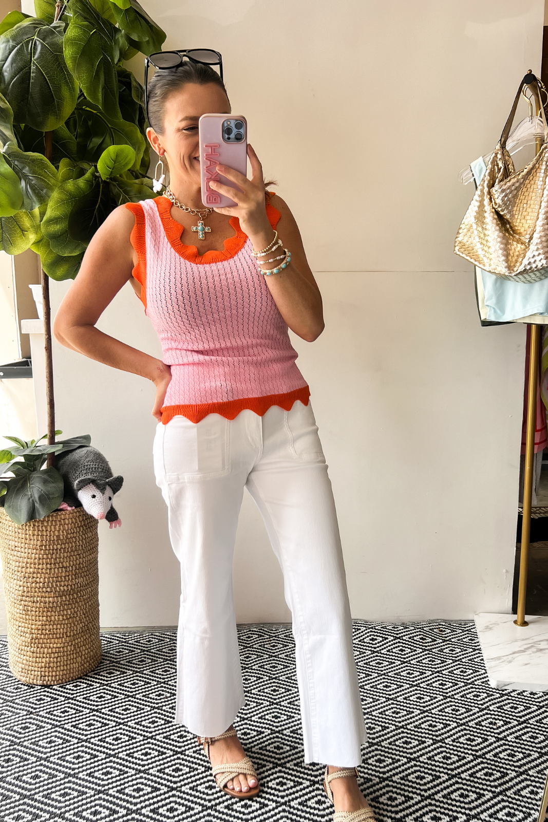 Pointed in Pink  Top