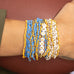 Stretch Seed Bead Solid Game Day Bracelets: Maroon
